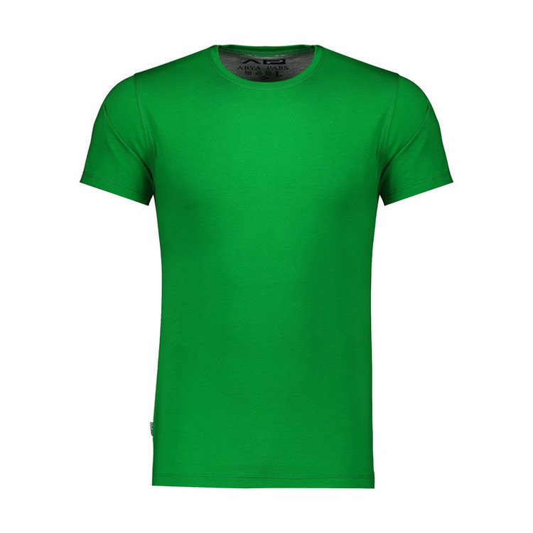 تی شرت آستین کوتاه مردانه آریا پارس مدل یقه گرد ساده