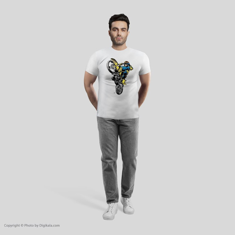 تی شرت مردانه طرح موتور سیکلت کد 3850