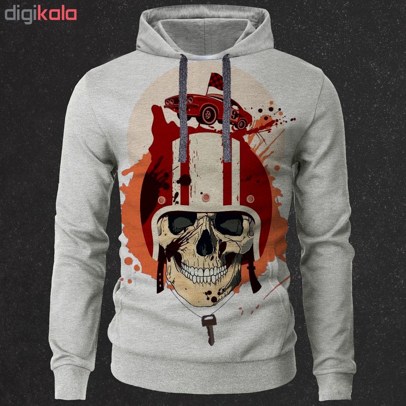 هودی مردانه طرح skull مدل BP03