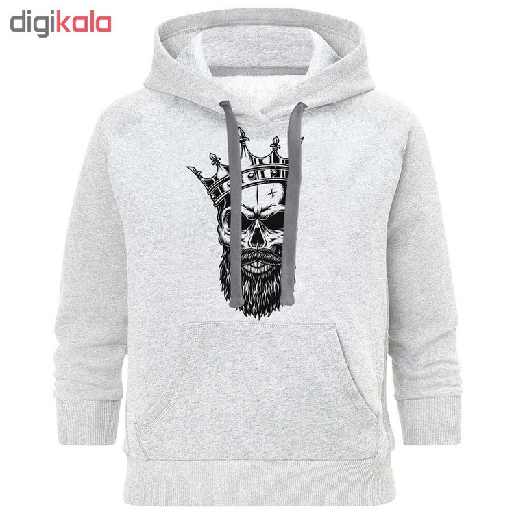 هودی مردانه طرح skulll king کد M40