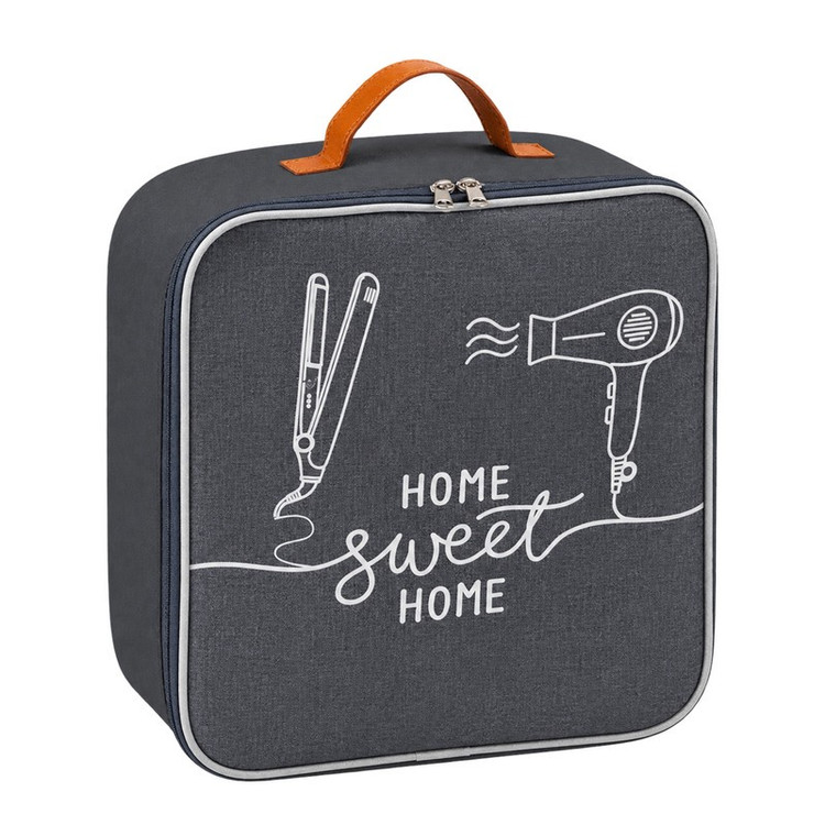 کیف لوازم آرایش زنانه طرح لینن مدل HOME SWEET HOME کد HDC1