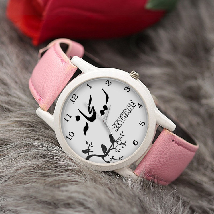 ساعت مچی عقربه ای زنانه طرح ریحانه کد LF3162