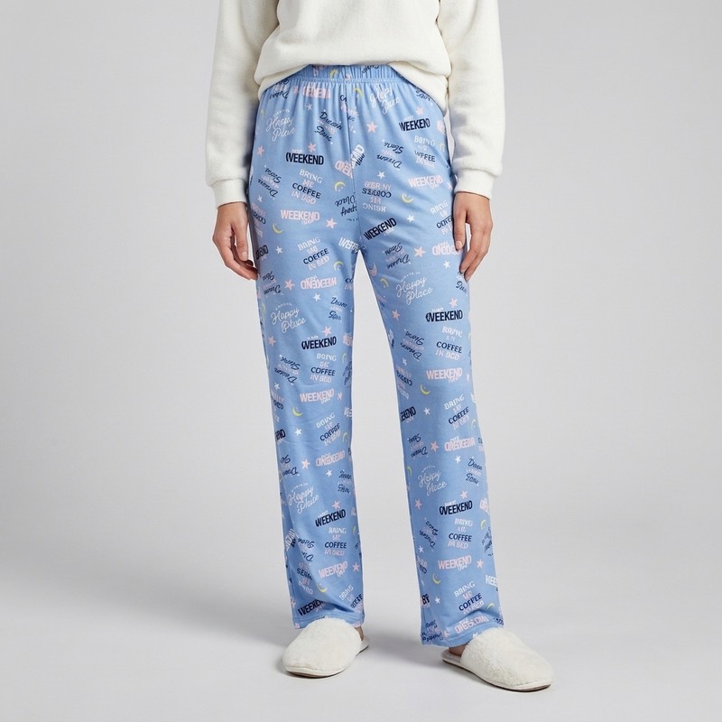 شلوار راحتی بگ زنانه طرح عروسکی مدل 1002