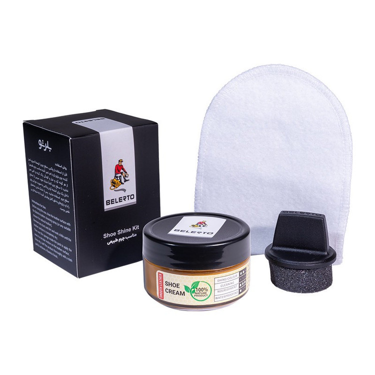 واکس کفش بلرتو کد HN60 به همراه پد و دستکش