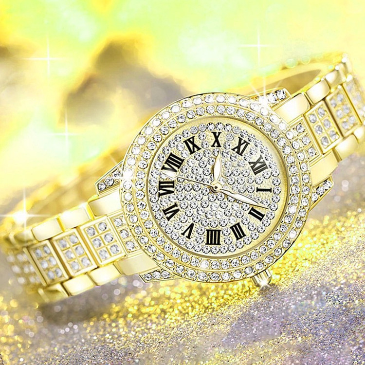 ساعت مچی عقربه ای زنانه مدل الماس لوکس کد TAL01