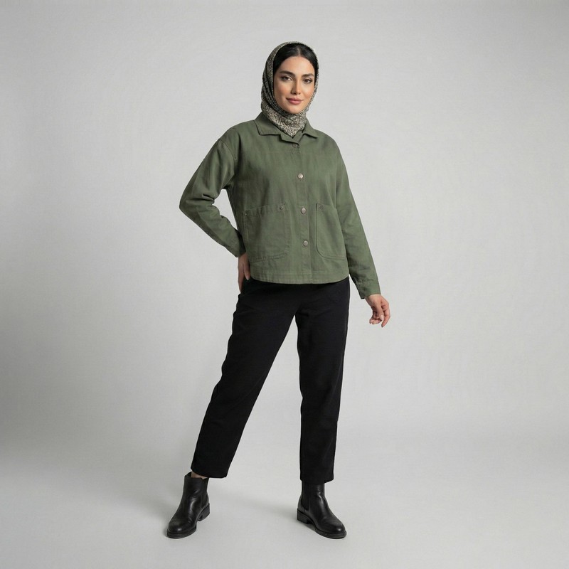 کراپ کت زنانه السانا مدل آیریک کد 2436
