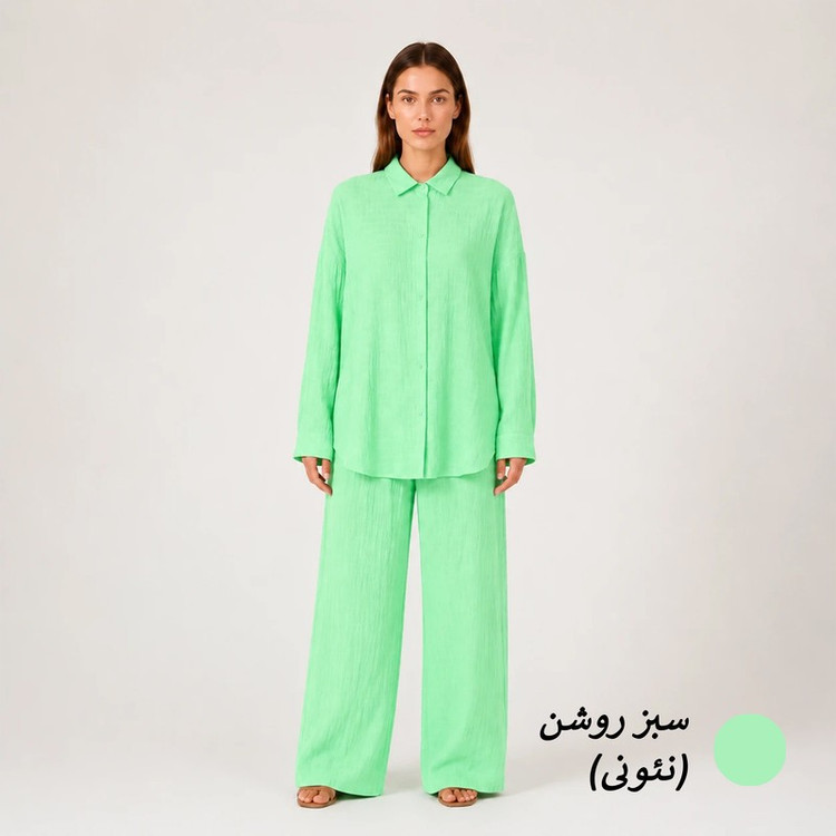 ست تونیک و شلوار زنانه مدل ریچل کد M5169