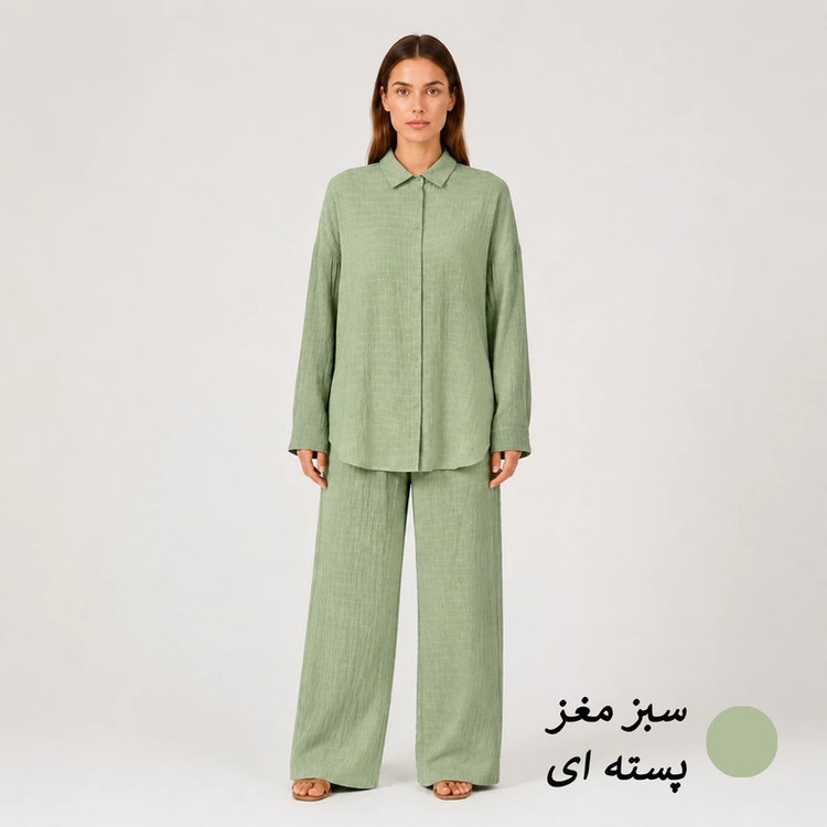 ست تونیک و شلوار زنانه مدل ریچل کد M5169