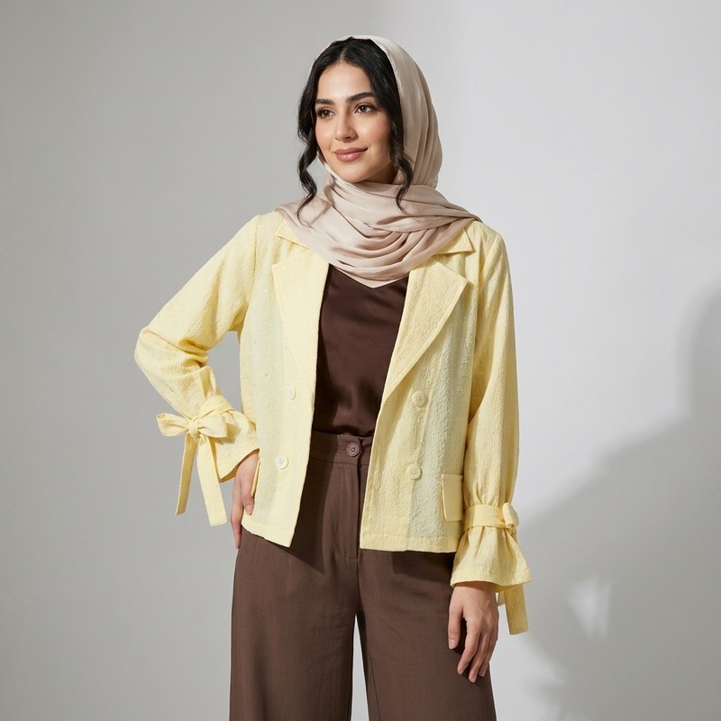 کت کراپ زنانه مدل عروسکی
