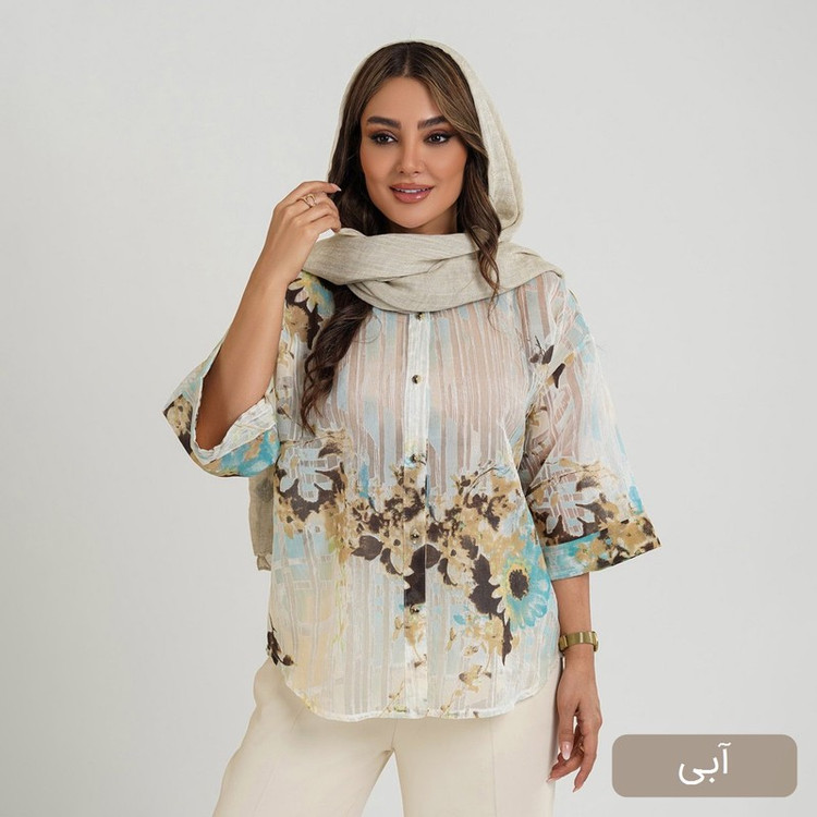 شومیز زنانه السانا مدل کاژه کد 2665