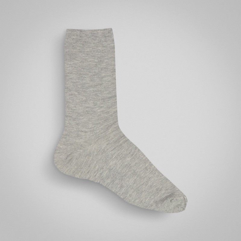 جوراب مردانه ساق بلند ساده ملانژ مدل 5121 مجموعه 6 عددی