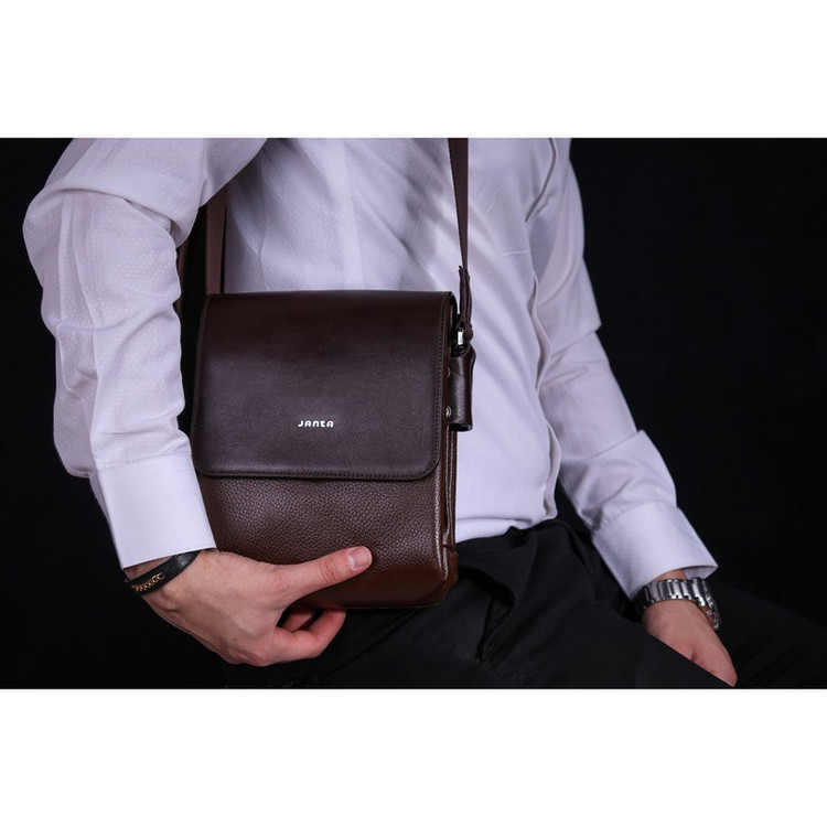 کیف رودوشی چرم جانتا مدل D012