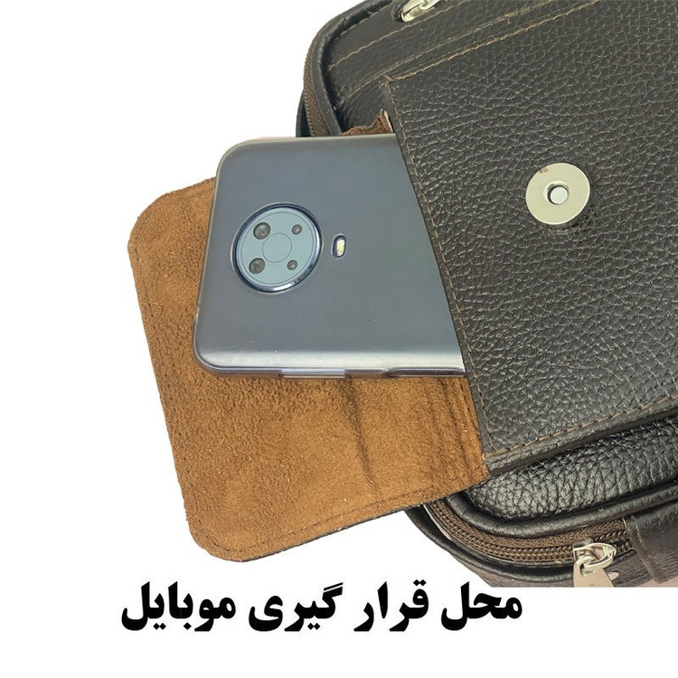 کیف دوشی مردانه مدل 96 چرم طبیعی