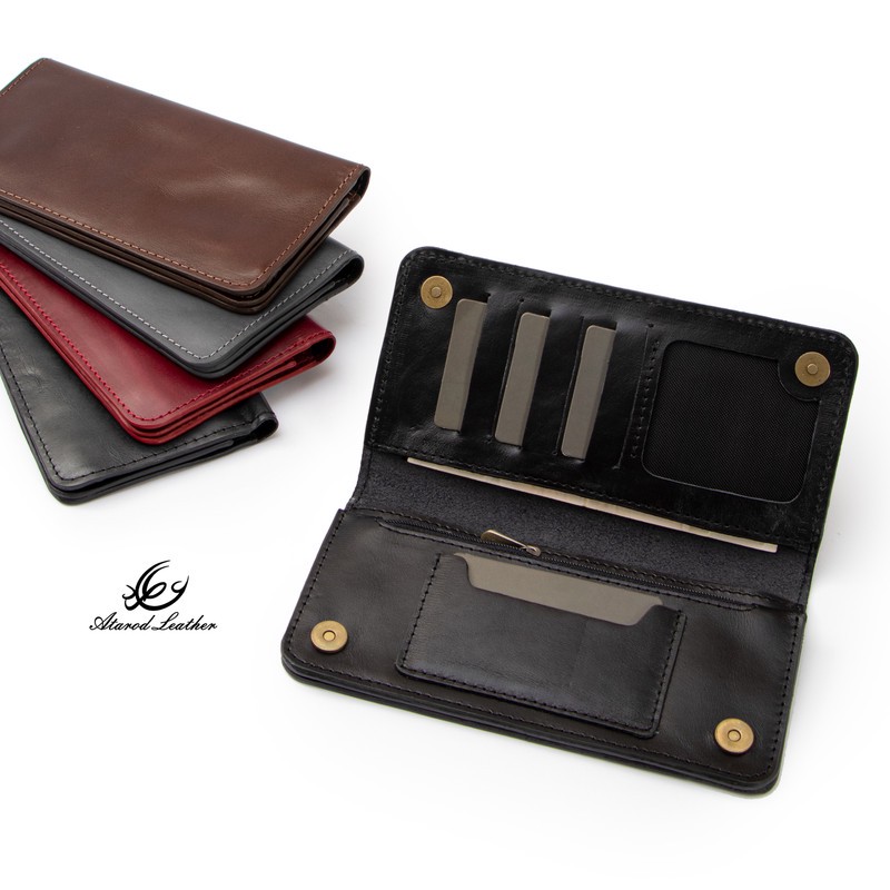 کیف پول چرم عطارد مدل چرم طبیعی کد K60