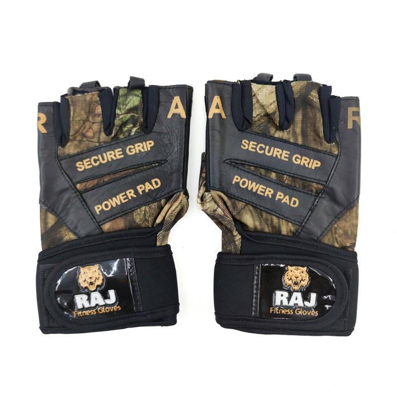 دستکش بدنسازی مردانه راج مدل 1800