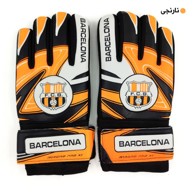دستکش دروازهبانی پسرانه مدل BARCA-MAGNO PRO X1 مناسب برای 11-13 سال