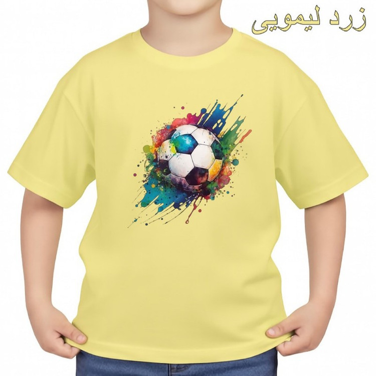 تیشرت آستین کوتاه بچگانه مدل فوتبال کد v1