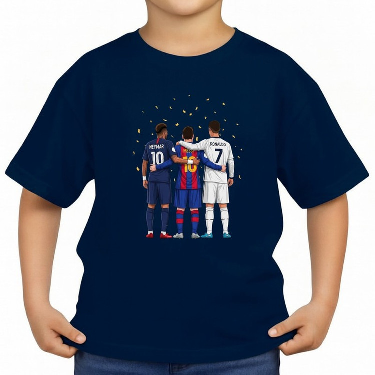 تیشرت آستین کوتاه بچگانه مدل رونالدو مسی