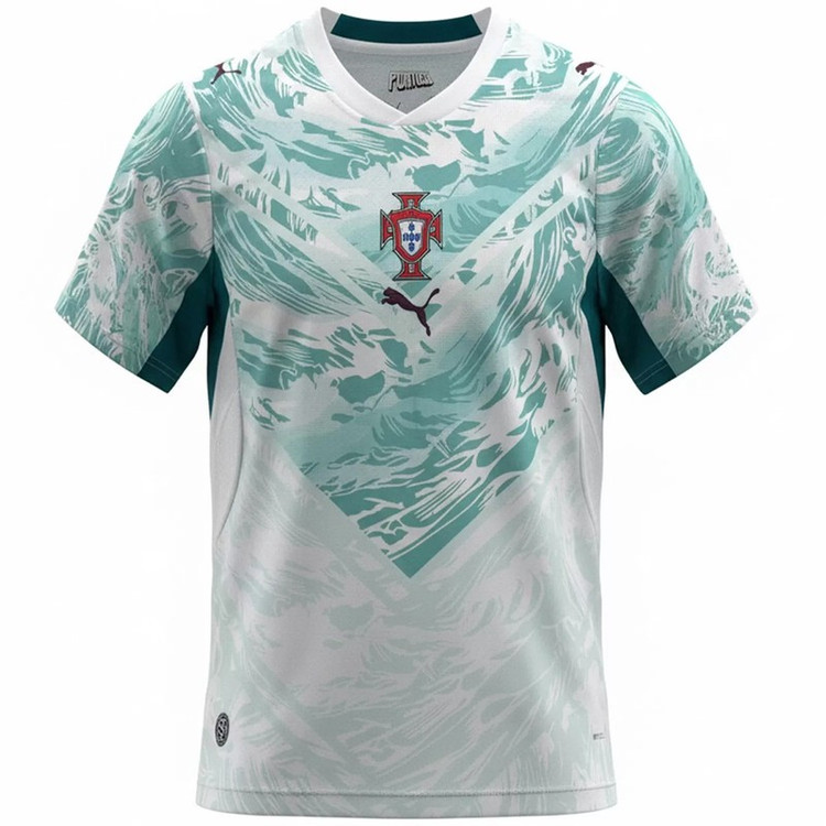 ست تی شرت و شلوارک ورزشی پسرانه مدل پرتغال Away 2026