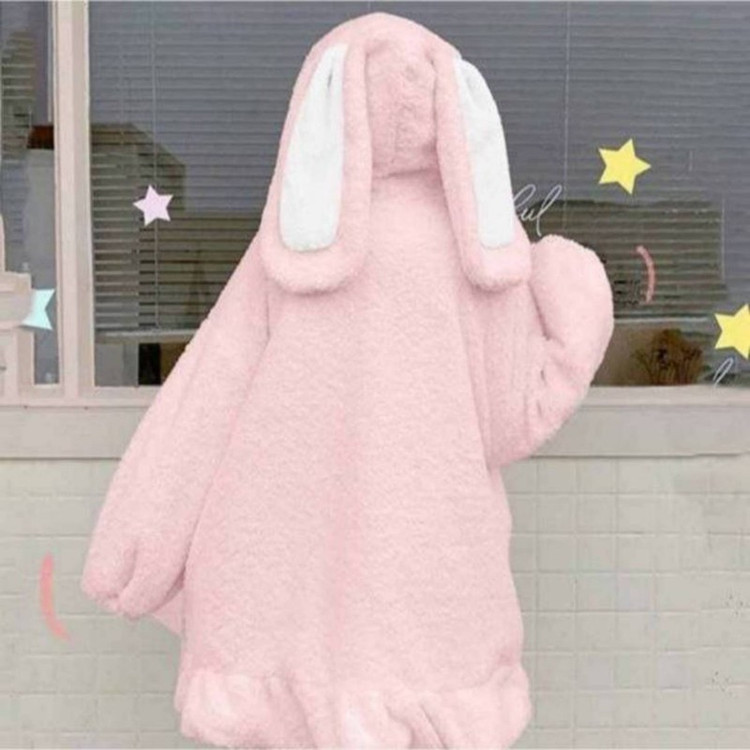 پالتو زنانه شیرین جامه مدل گوش دار پنبه ای