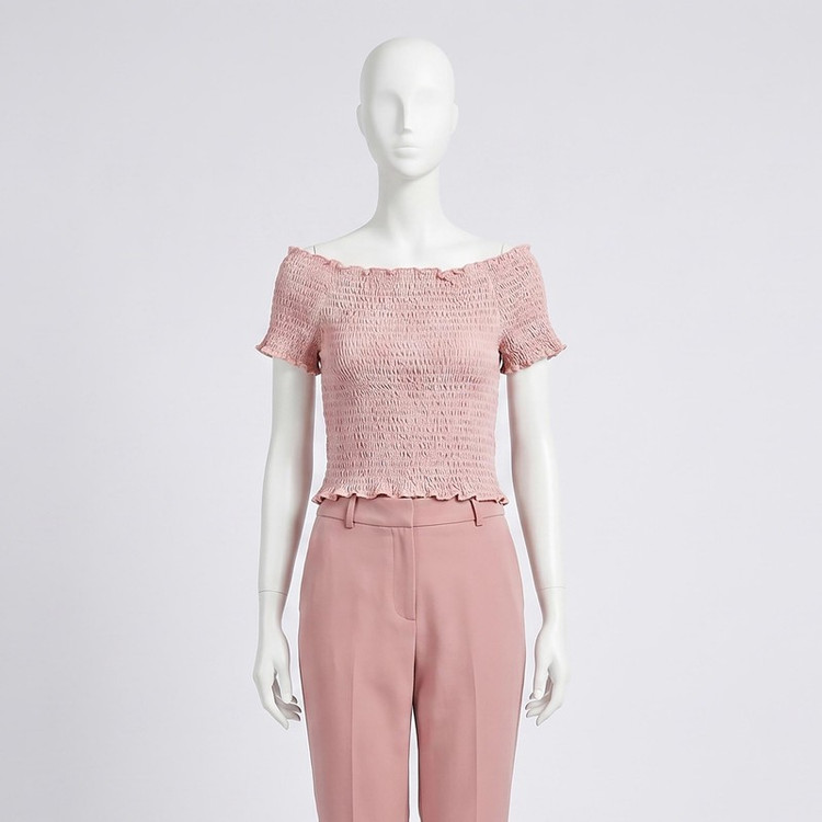 کراپتاپ زنانه شیرین جامه مدل نخی تابستانی
