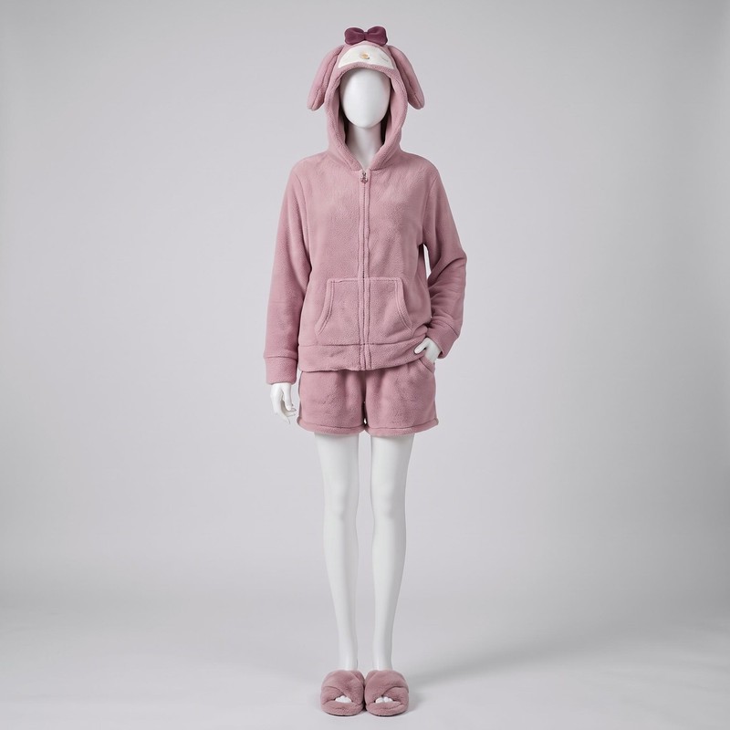 ست سویشرت و شلوارک زنانه شیرین جامه مدل پشمی کره ای