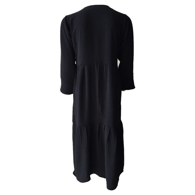 پیراهن یقه گرد زنانه مدل ابر و بادی کد tm-2891