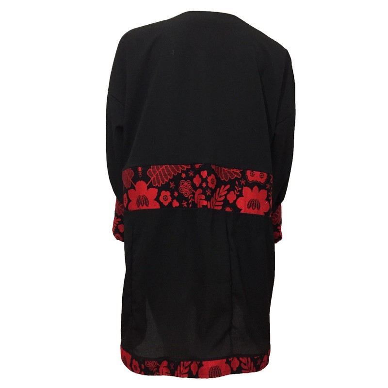 مانتو زنانه مدل عروسکی کیمانو تافته کد tm-2771