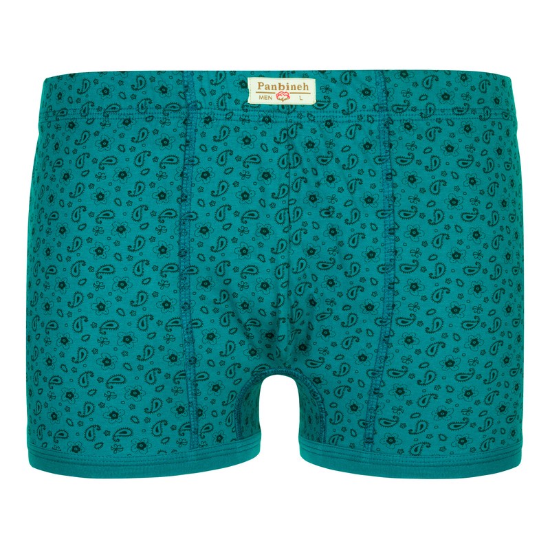 ست شورت و زیرپوش مردانه پنبینه مدل نخ پنبه خالص طرح ترمه