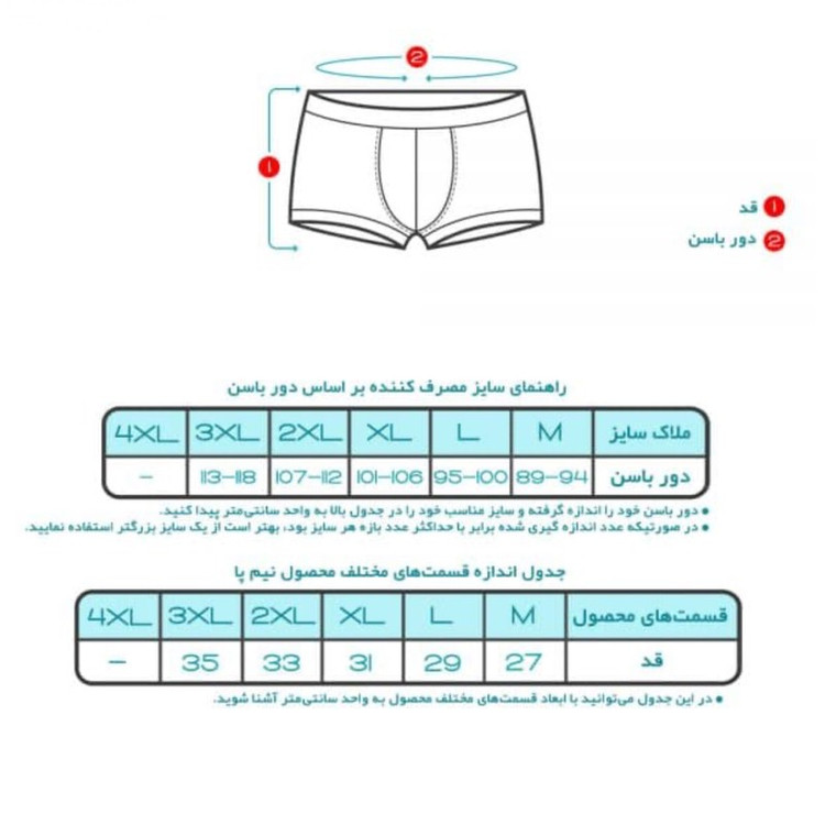 شورت مردانه تولیدی پاران مدل نخ پنبه خالص صادراتی مجموعه 2 عددی