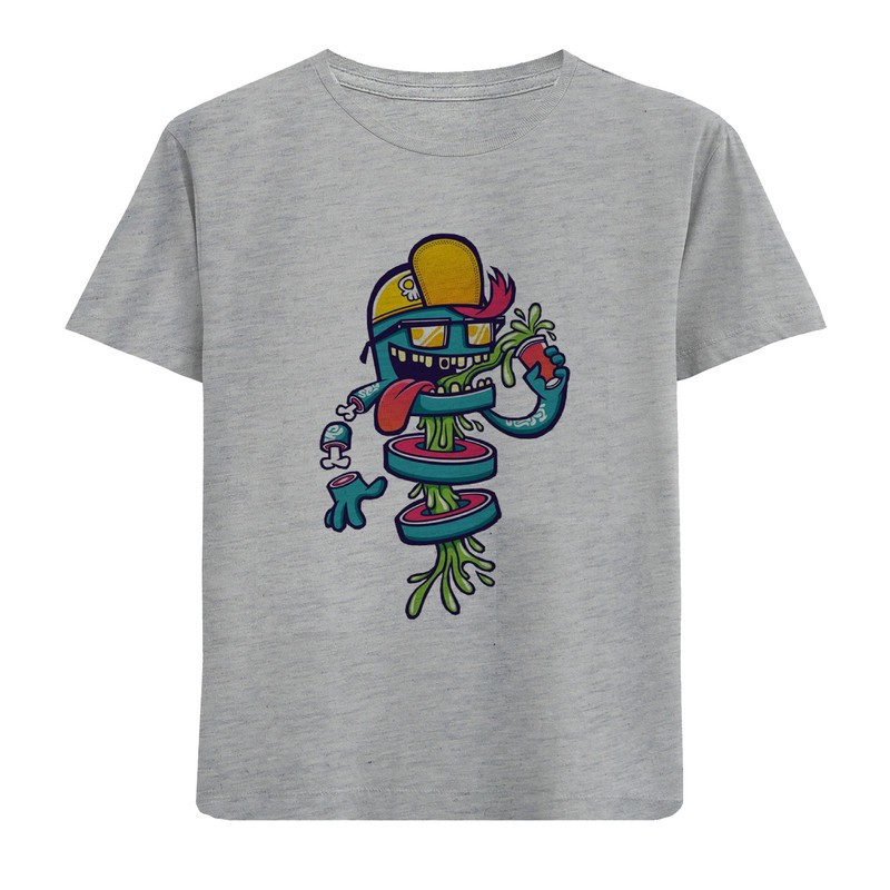 تی شرت آستین کوتاه بچگانه مدل ربات D32