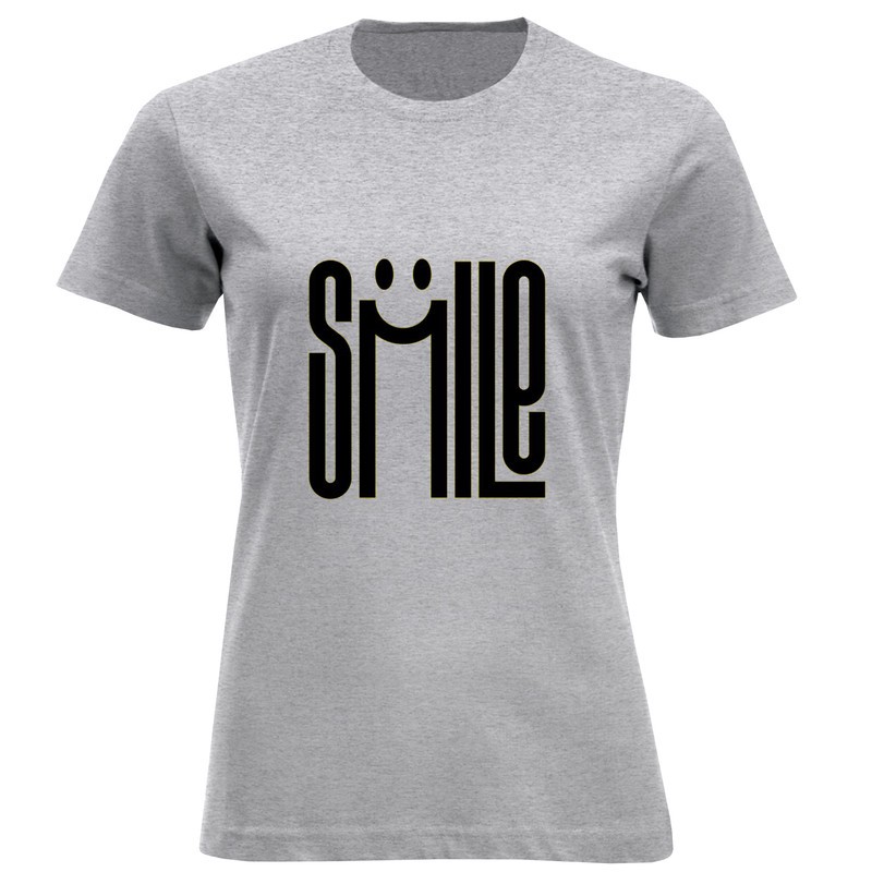 تی شرت آستین کوتاه زنانه مدل D758 SMILe