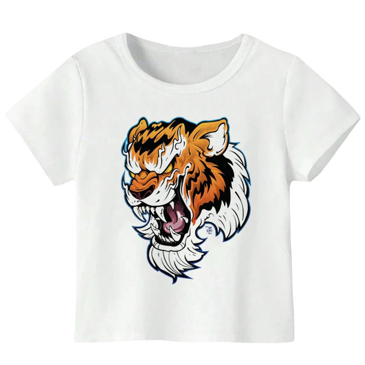 تی شرت آستین کوتاه پسرانه مدل ببری WS132