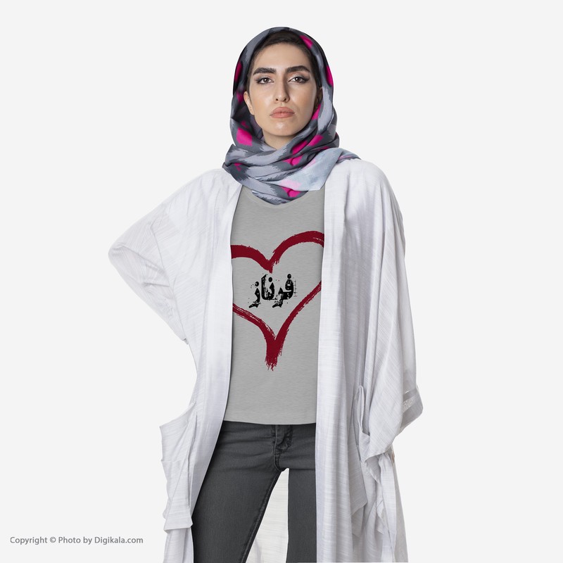 تیشرت آستین کوتاه زنانه طرح فرناز کد S421