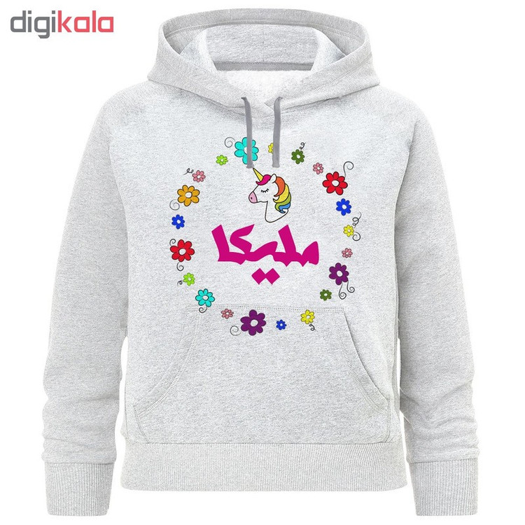 هودی دخترانه طرح ملیکا کد F186