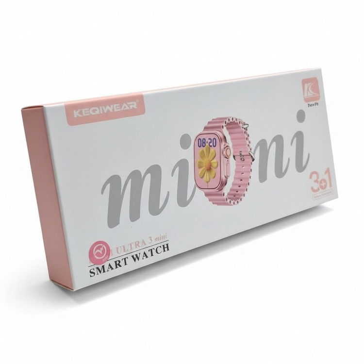 ساعت هوشمند 41 میلی متری ککیو ویر مدل ULTRA 3 mini با بند سیلیکونی