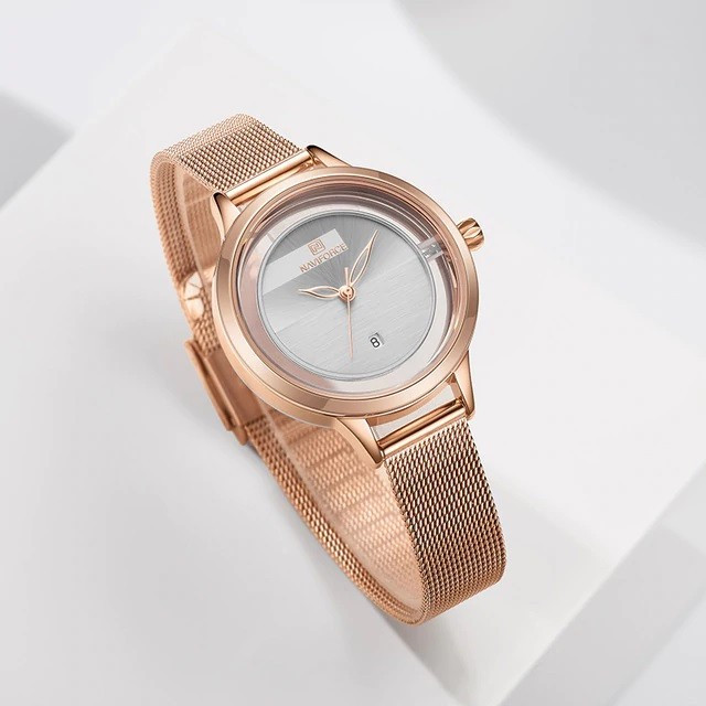 ساعت مچی عقربه ای زنانه نیوی فورس مدل NF5014L -RG-W