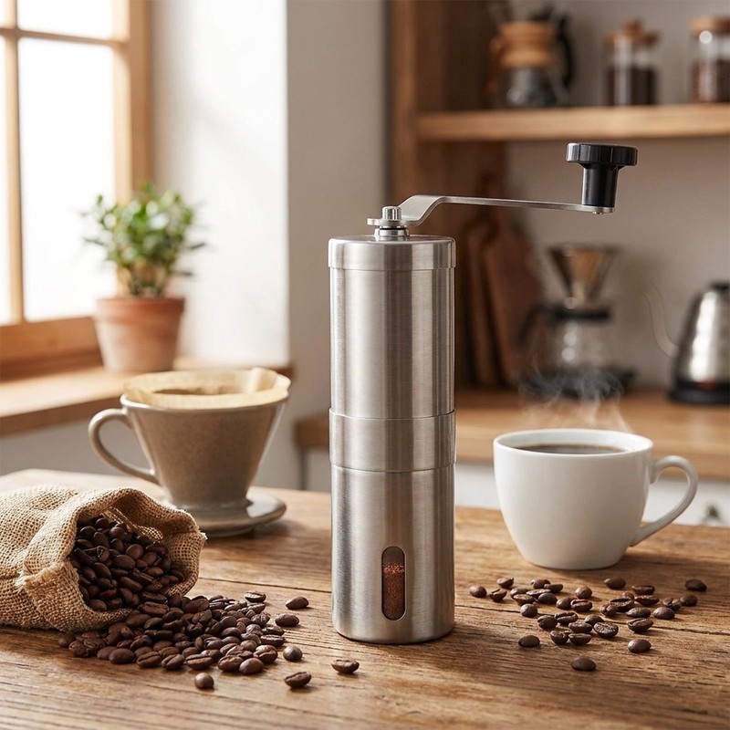 آسیاب دستی قهوه مدل GRINDER-STEEL
