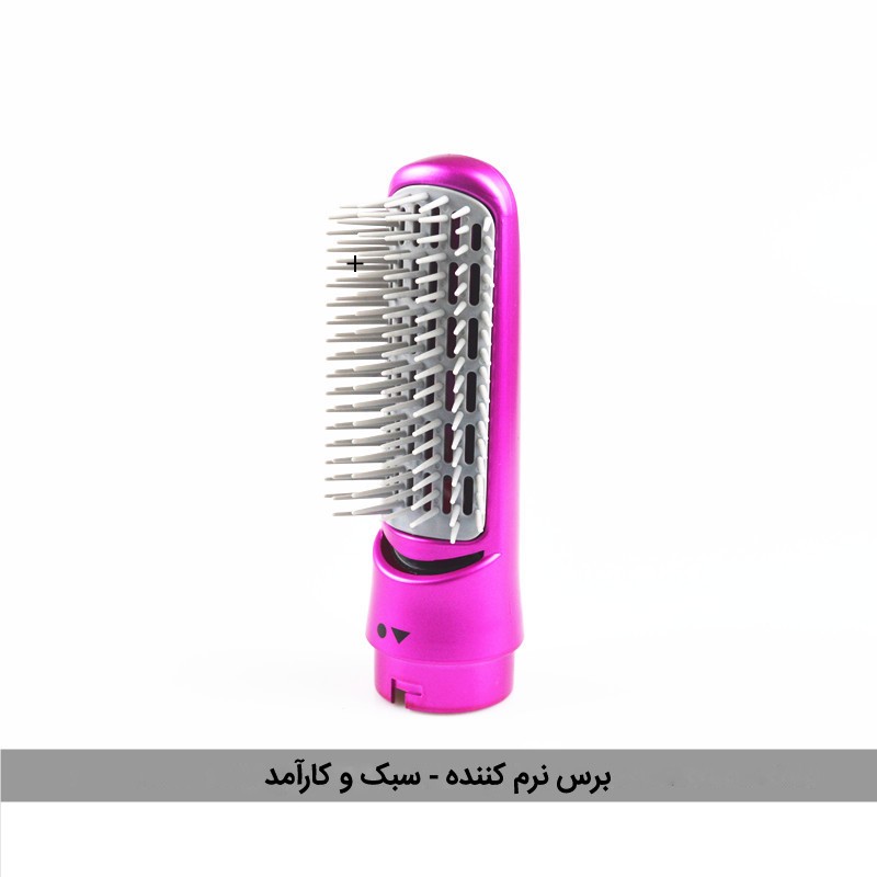 سشوار برسدار حالتدهنده مدل TP-5+1 با توان 5000 وات، موتور AC، تنظیم دما در سه حالت، دارای 5 سری برای فرکنندگی، صافکنن...