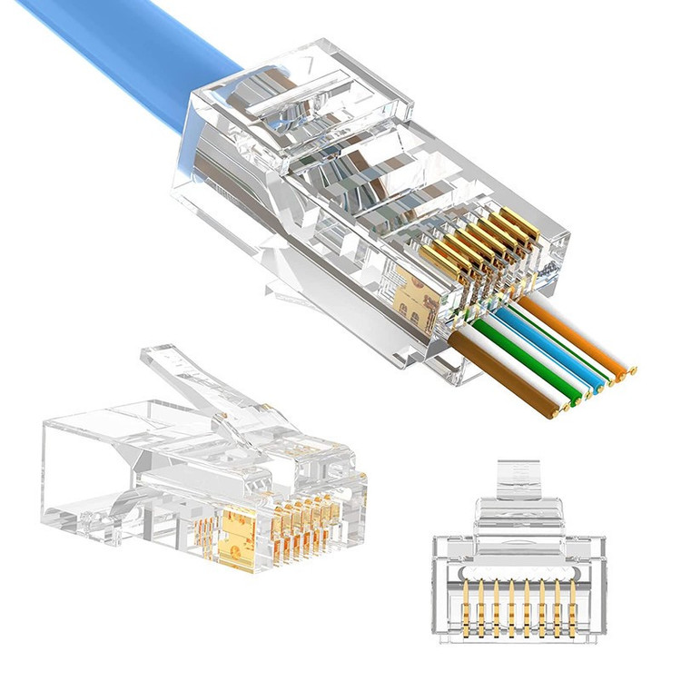 سوکت شبکه CAT6 مدل OPEN END بسته 1000 عددی