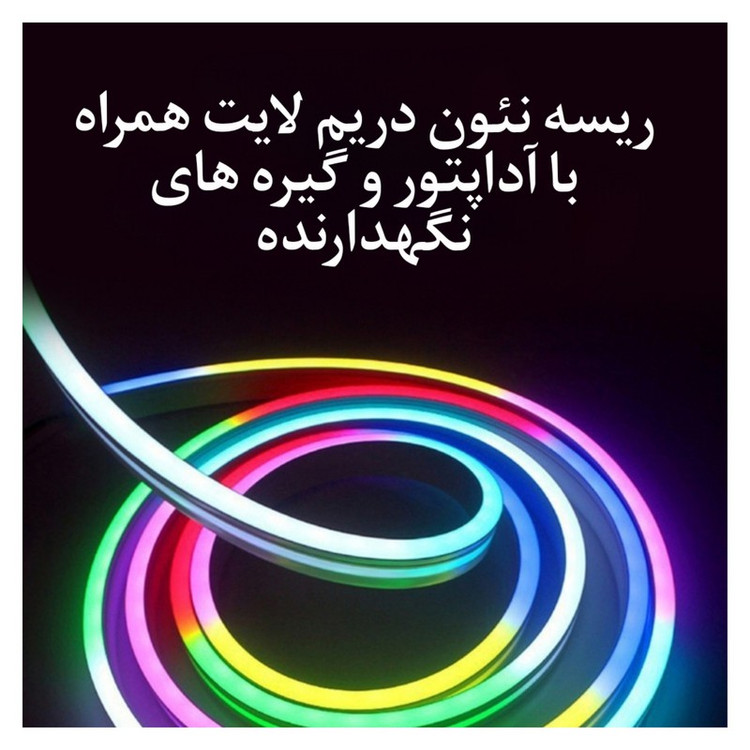 ریسه نئون دریم لایت مدل برنامه پذیر طول ۵متر به همراه آداپتور