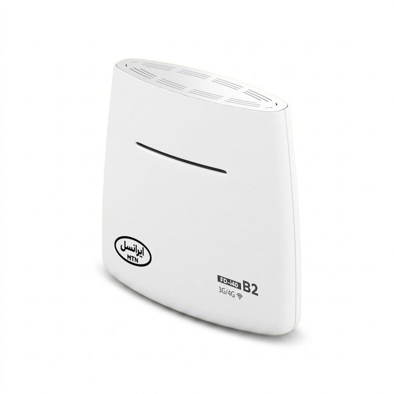 مودم همراه ایرانسل مدل FD-i40 B2 بیسیم 4G با پشتیبانی 32 کاربر، درگاه LAN، قابلیت استفاده خانگی و اداری، منبع انرژی آ...