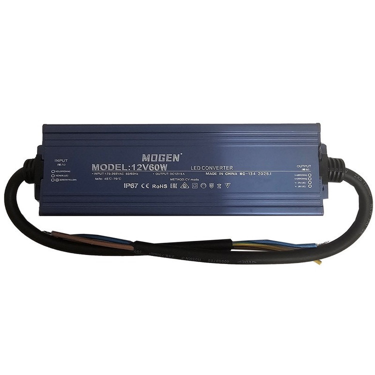 منبع تغذیه 12 ولت موگن مدل 12V60W