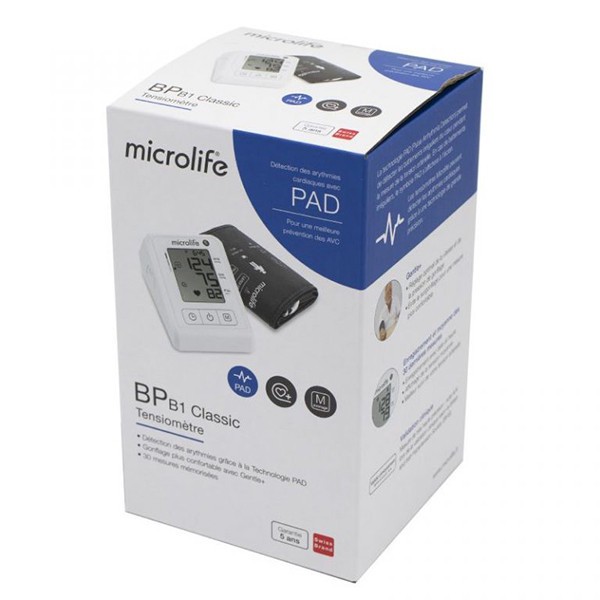 فشارسنج بازویی دیجیتال مایکرولایف مدل BP B1 Classic با قابلیت تشخیص آریتمی، نمایش میانگین نتایج و ذخیره 30 رکورد اندا...