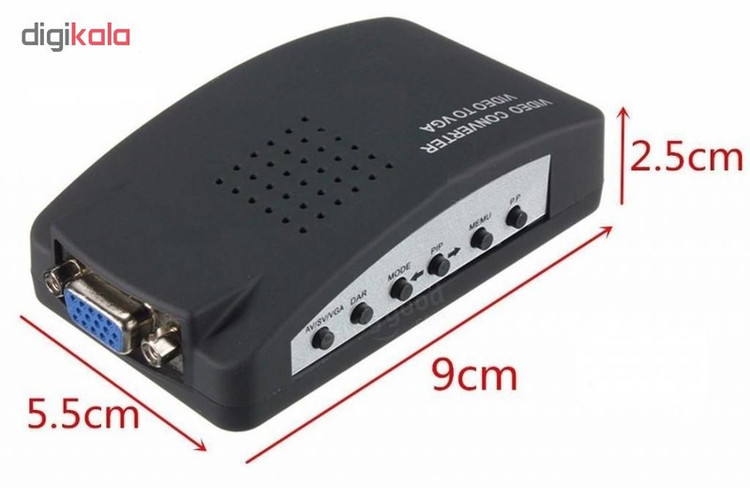 مبدل AV و S-Video به VGA مدل BNC