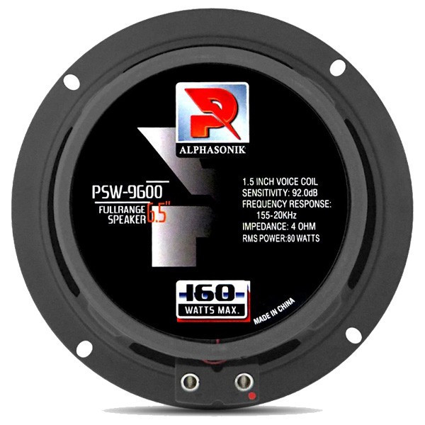 فولرنج پشت خودرو الفاسونیک مدل PSW-9600 سایز 6.5 اینچ بسته دو عددی