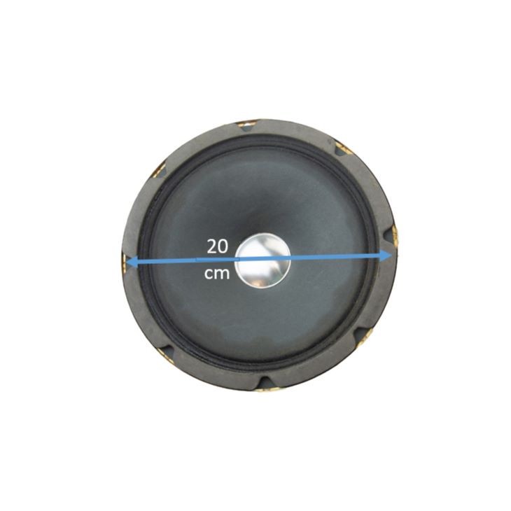 بلندگو 8 اهم 20 وات مدل 8inch کد a58 مجموعه 2 عددی