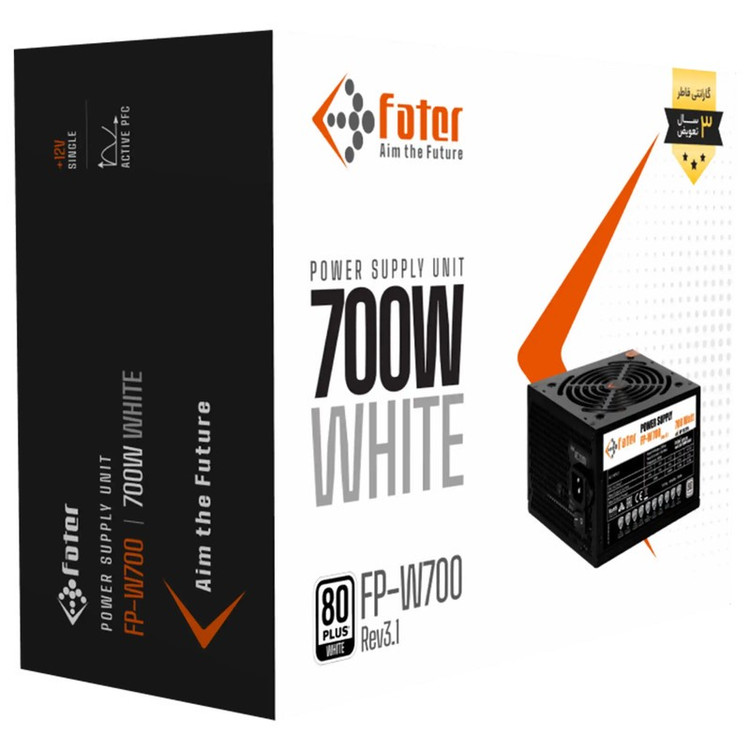 منبع تغذیه کامپیوتر 700 وات فاطر مدل FP-W700 80Plus 700W