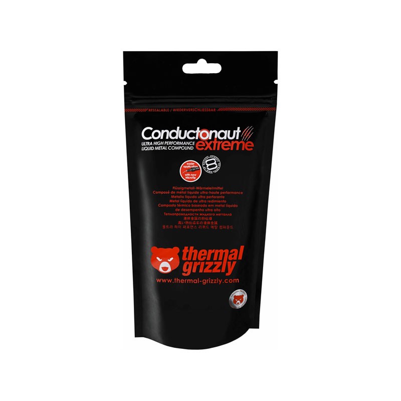 خمیر سیلیکون ترمال گریزلی مدل Conductonaut Liquid Metal Extreme 5g