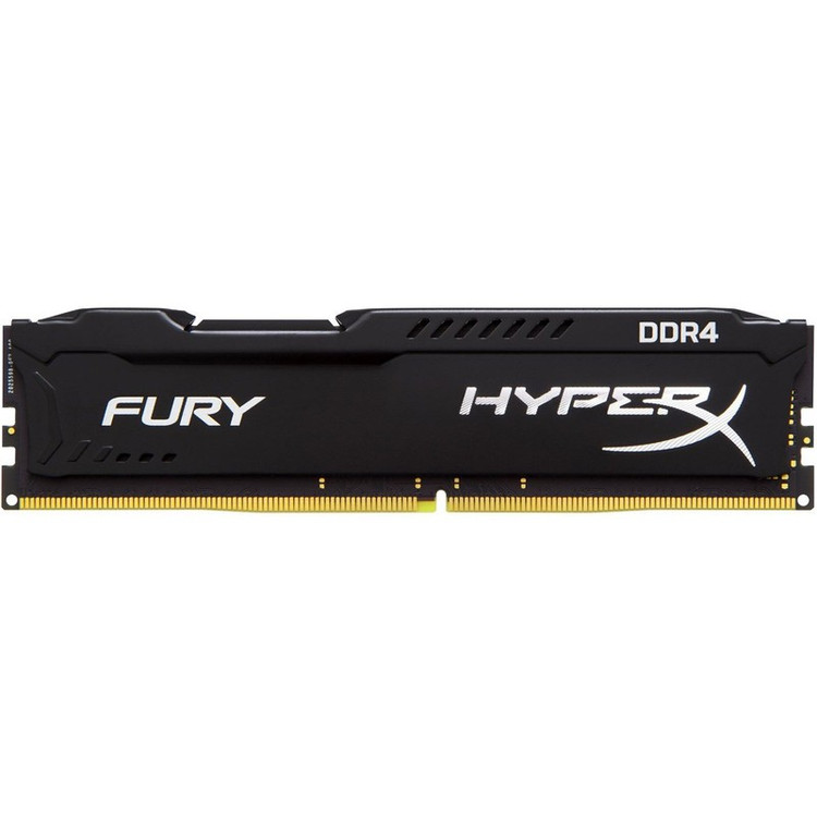 رم کامپیوتر 4 گیگابایتی کینگستون مدل HyperX Fury، حافظه DDR4 با فرکانس 2400 مگاهرتز، تایمینگ 15-15-15، ماژول DIMM با ...